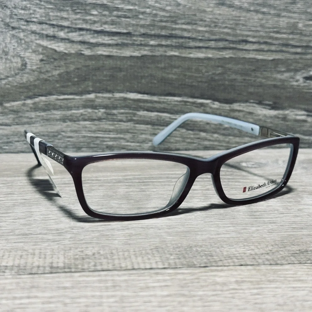 Elizabeth Arden‎ EA 1148-2 Eyeglass Frames Womens 54-16-135 Purple Rectangular